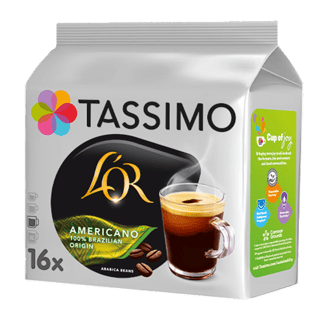8711000689790 TASSIMO L'OR AMERICANO BRAZIL FRONT RIGHT